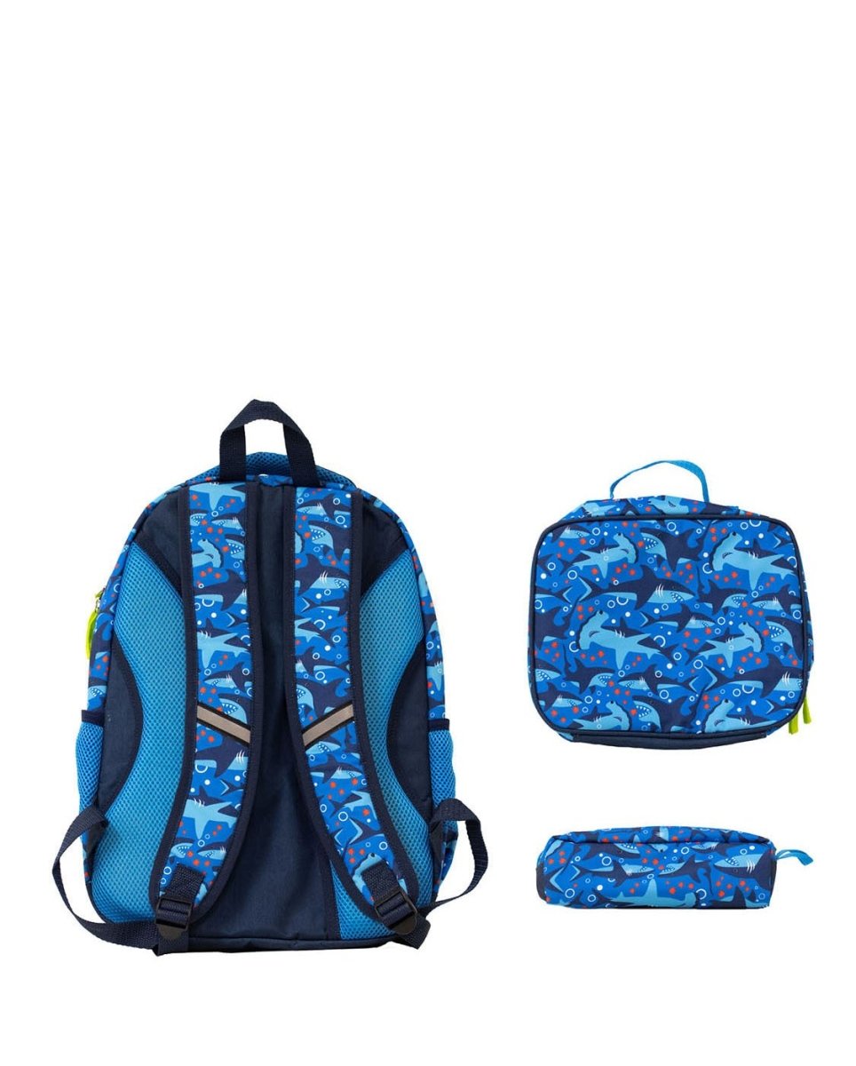 Kids Shark Chase Backpack - Navy Backpacks by Western Chief Kids' – Don't Panic Shoes