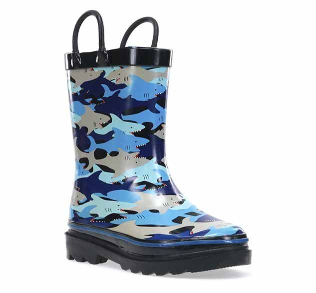 Kids Shark Chomp Rain Boot - Blue Rain Boots by Western Chief Kids' – Don't Panic Shoes