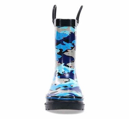 Kids Shark Chomp Rain Boot - Blue Rain Boots by Western Chief Kids' – Don't Panic Shoes