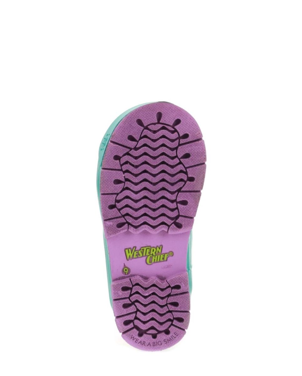 Kids Superstar Rain Boot - Teal Rain Boots by Western Chief Kids' – Don't Panic Shoes