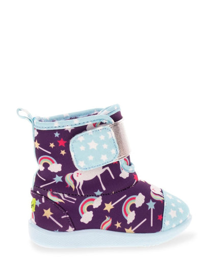 Kids Unicorn Dreams Baby Boot - Purple Slippers by Western Chief Kids' Sale – Don't Panic Shoes