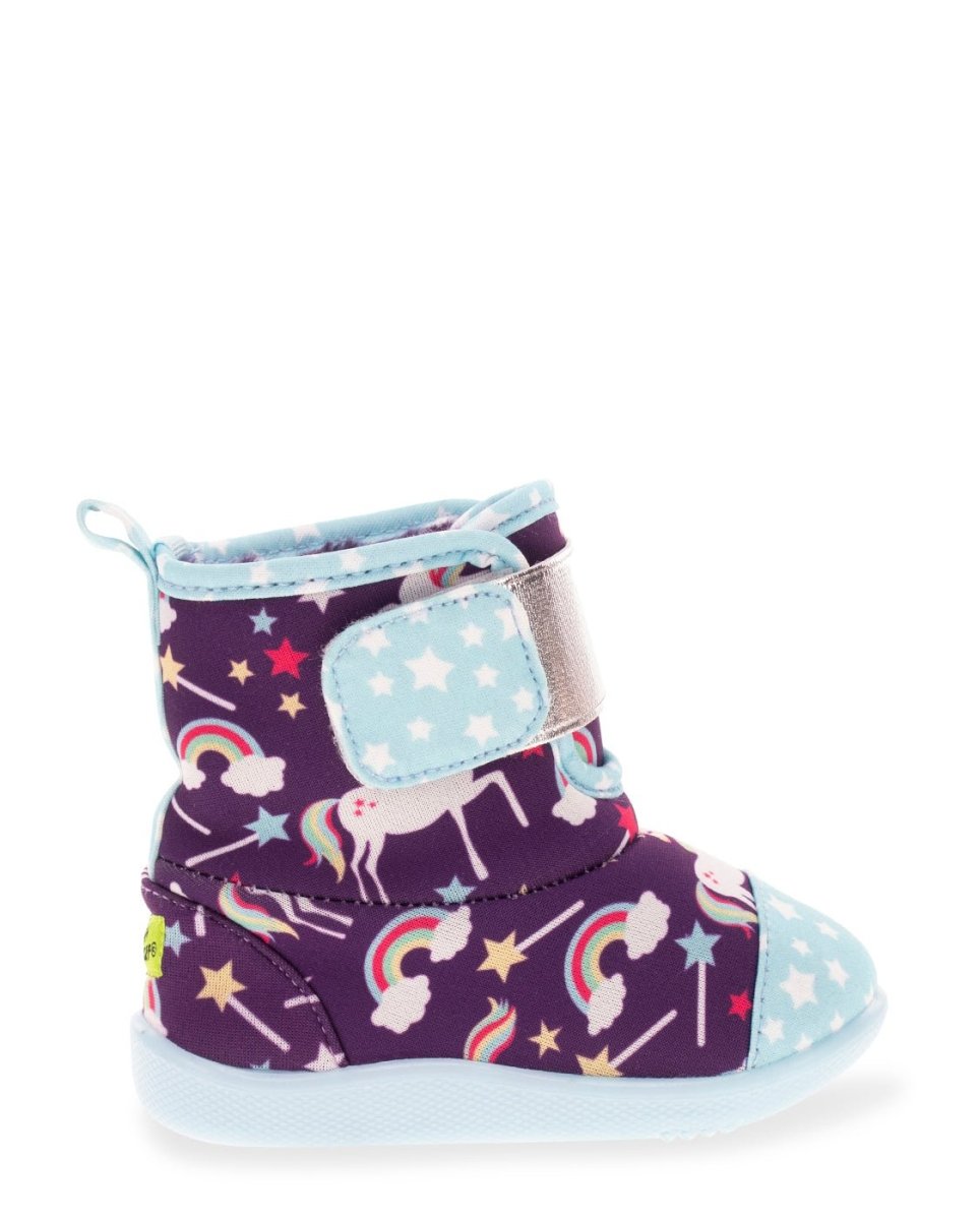 Kids Unicorn Dreams Baby Boot - Purple Slippers by Western Chief Kids' Sale – Don't Panic Shoes