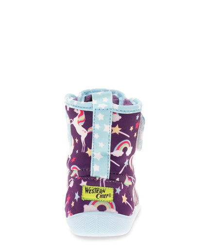 Kids Unicorn Dreams Baby Boot - Purple Slippers by Western Chief Kids' Sale – Don't Panic Shoes