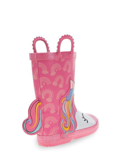 Kids Unicorn Faux Fur Rain Boot - Pink Rain Boots by Western Chief Kids' – Don't Panic Shoes