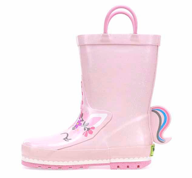 Kids Unity Unicorn Rain Boot - Soft Rose Rain Boots by Western Chief Kids' – Don't Panic Shoes
