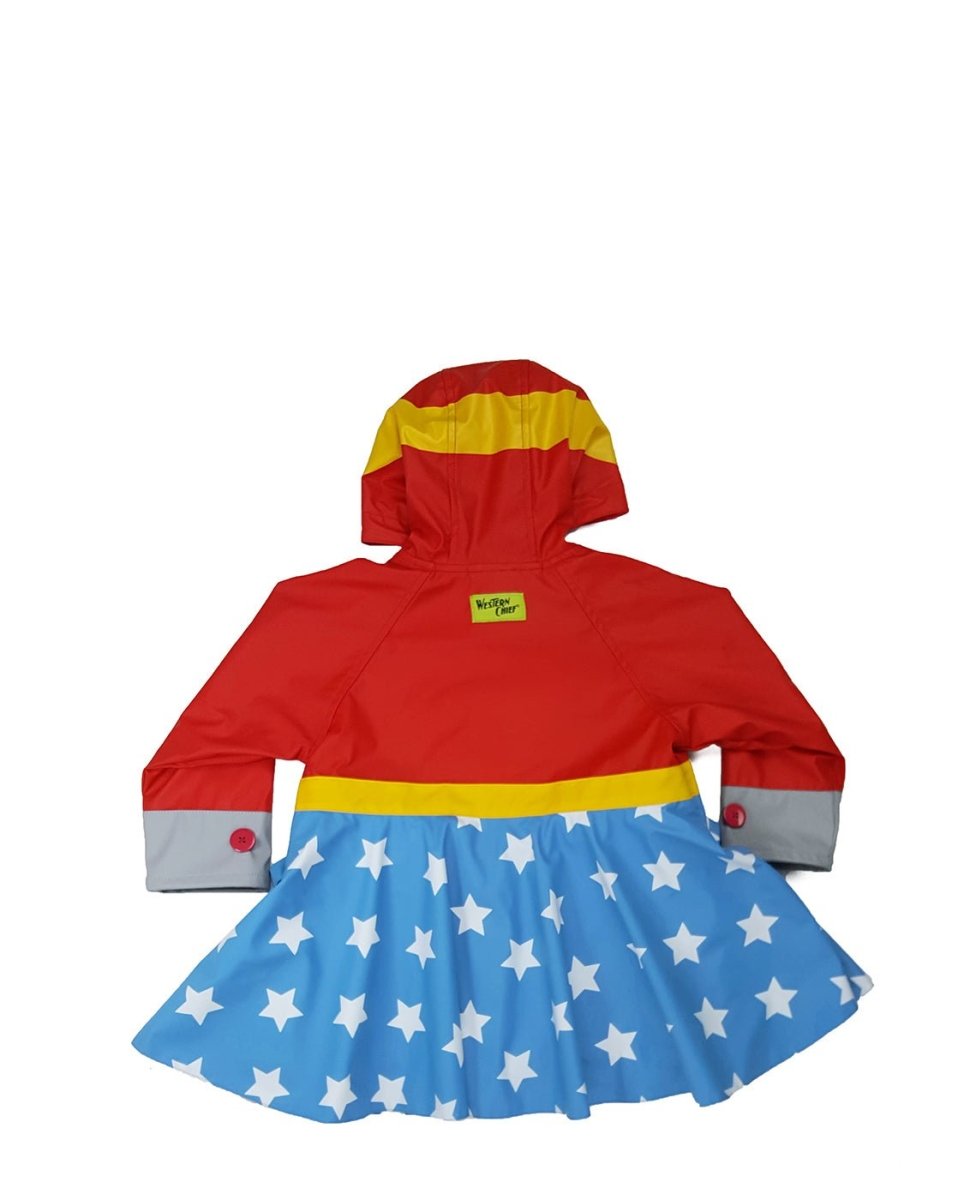 Kids Wonder Woman Raincoat - Red Rain Coats by Western Chief Kids' Sale – Don't Panic Shoes