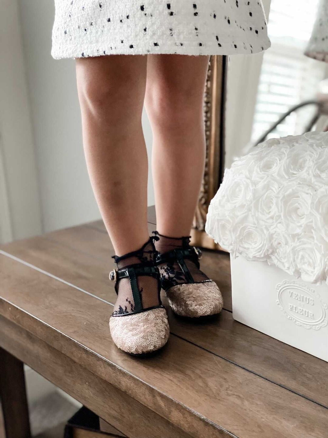 Zelda Sequin Shoes Kids Patent Leather Made In Italy