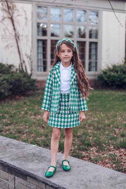 Zoe Premium Elegant Quilted Leather Shoes Leather Green