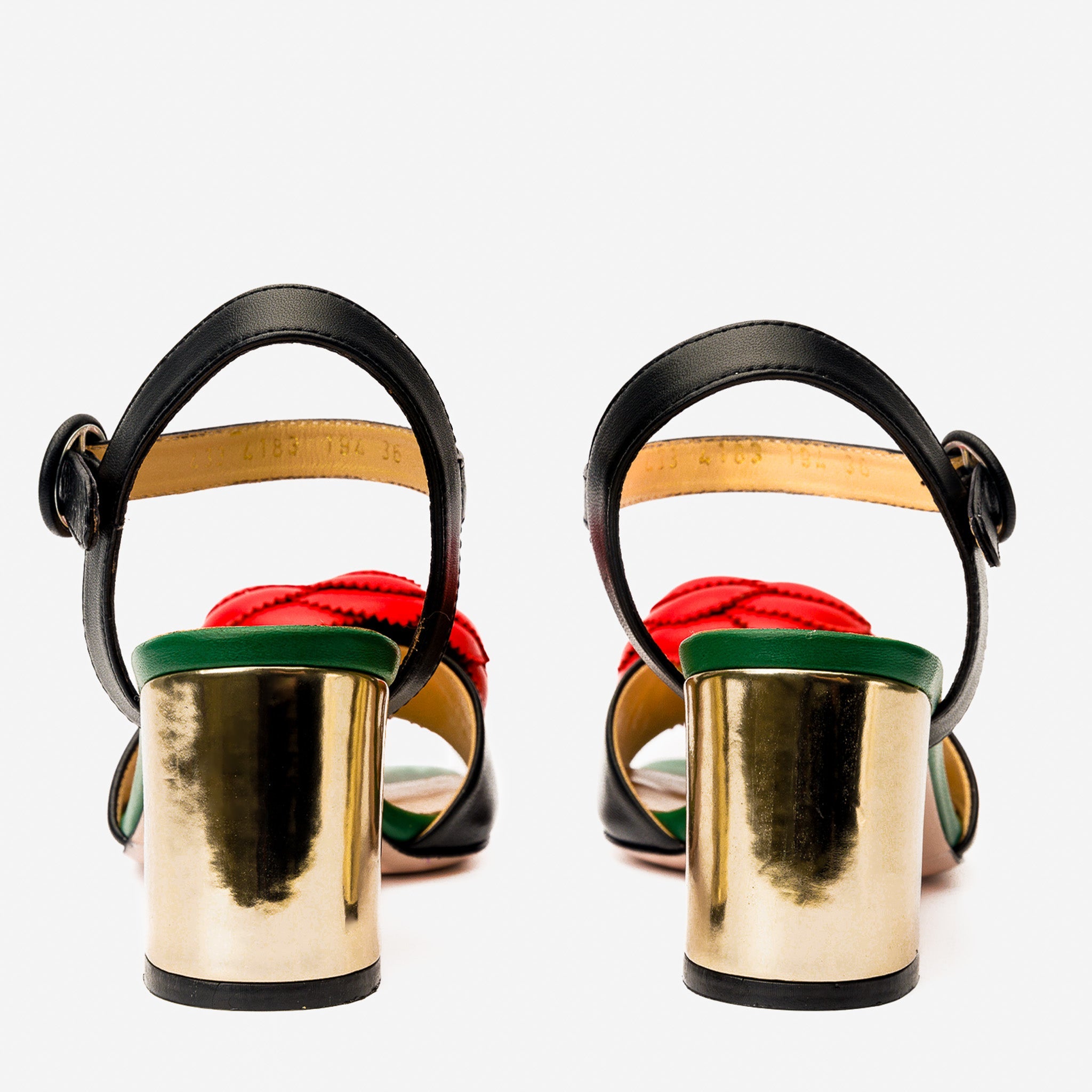 The Salerno Black Leather Women Sandal