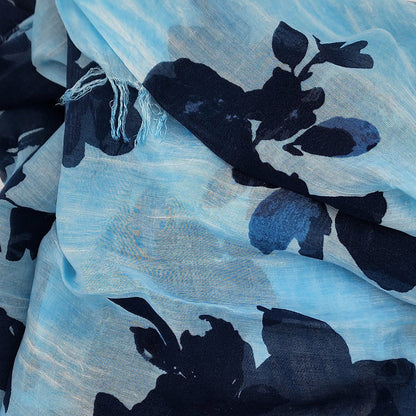 Klein Light Blue 18 Bamboo Fiber Fabric Florence Italy Bamboo Scarves by Mar Soreli – Don't Panic Shoes