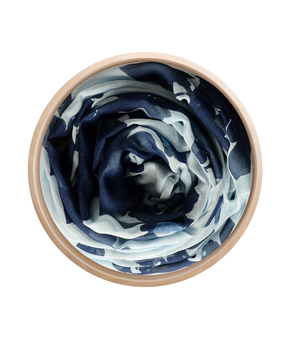 Klein Light Blue 18 Bamboo Fiber Fabric Florence Italy Bamboo Scarves by Mar Soreli – Don't Panic Shoes