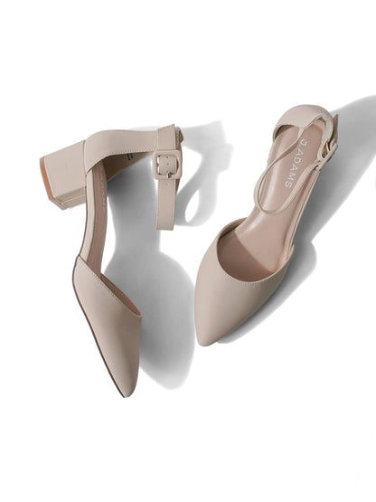 Krista | Beige Heels by J.Adams – Don't Panic Shoes