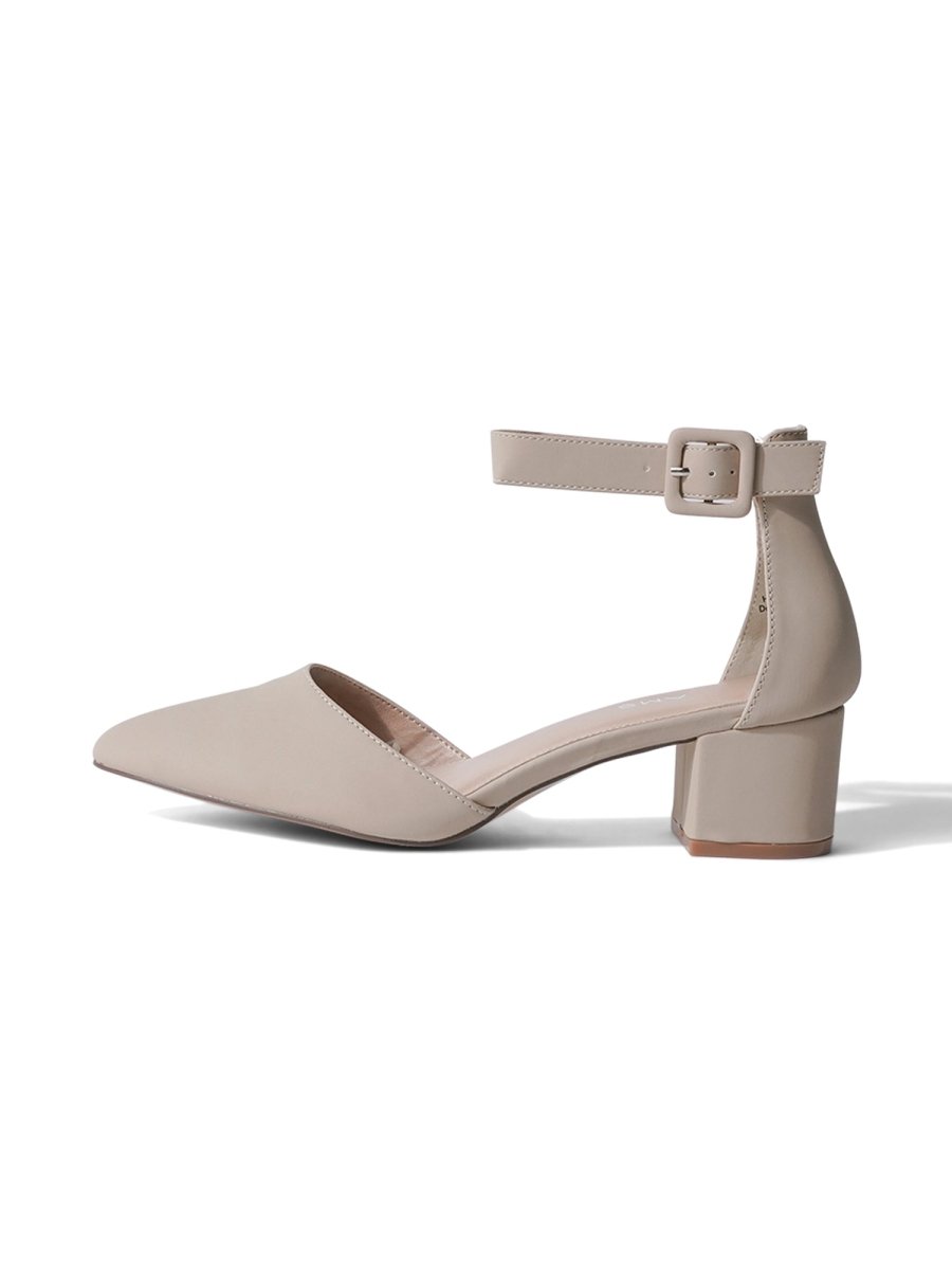 Krista | Beige Heels by J.Adams – Don't Panic Shoes