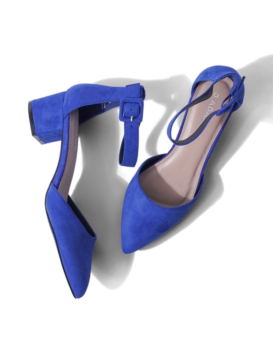 Krista | Blue Heels by J.Adams – Don't Panic Shoes