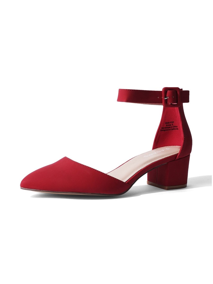 Krista | Red Heels by J.Adams – Don't Panic Shoes