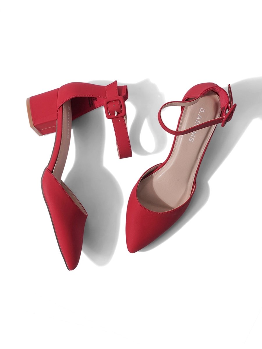 Krista | Red Heels by J.Adams – Don't Panic Shoes