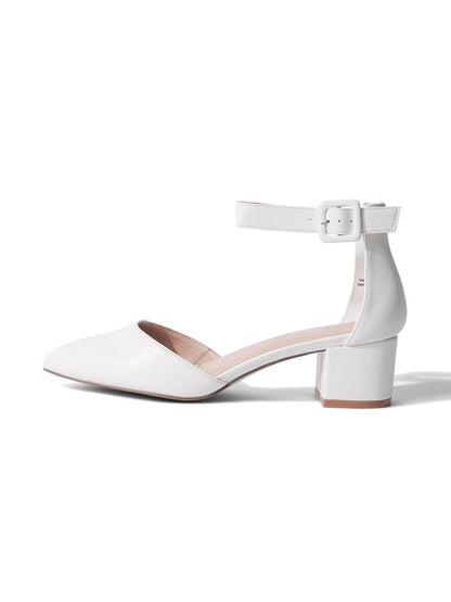 Krista | White Heels by J.Adams – Don't Panic Shoes