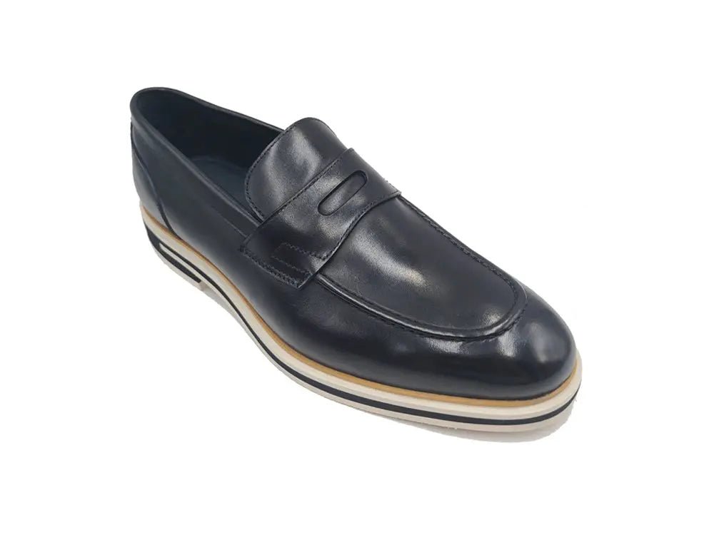 Ks Footwear Penny Loafer Calfskin Leather Ks519 - 04 Shoes by Carrucci Shoes – Don't Panic Shoes