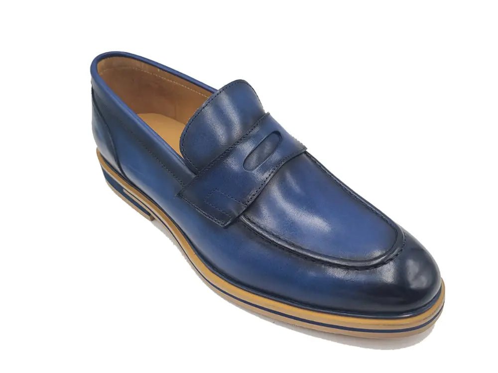 Ks Footwear Penny Loafer Calfskin Leather Ks519 - 04 Shoes by Carrucci Shoes – Don't Panic Shoes