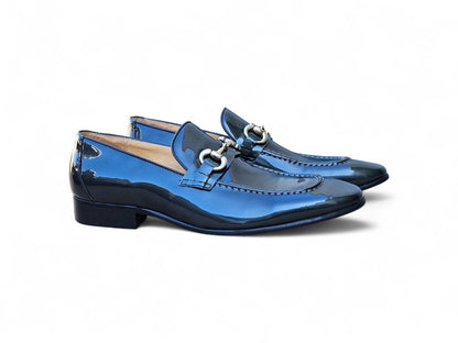 Ks Horse Bit Loafer Patent Leather Classic Ks308 - 101p Shoes by Carrucci Shoes – Don't Panic Shoes