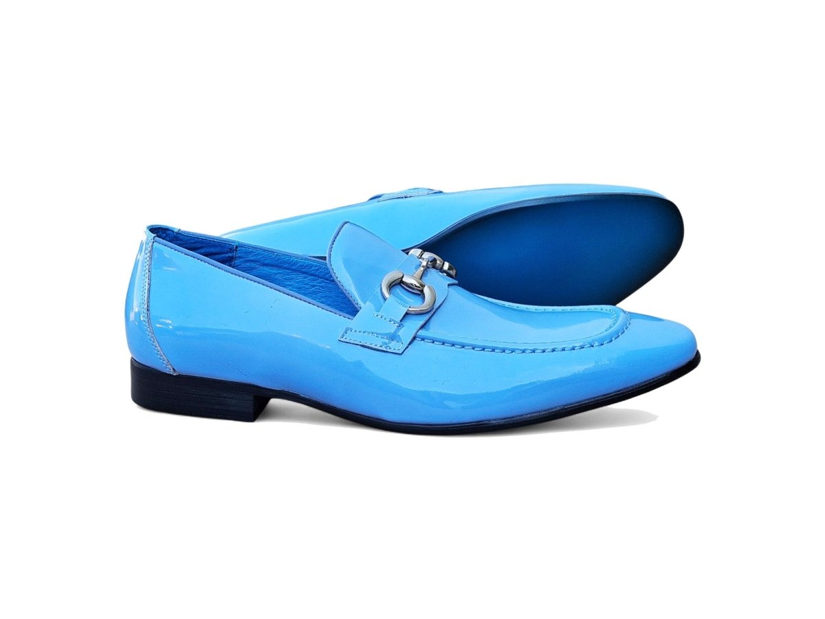 Ks Horse Bit Loafer Patent Leather Classic Ks308 - 101p Shoes by Carrucci Shoes – Don't Panic Shoes