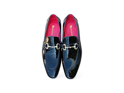 Ks Horse Bit Loafer Patent Leather Classic Ks308 - 101p Shoes by Carrucci Shoes – Don't Panic Shoes