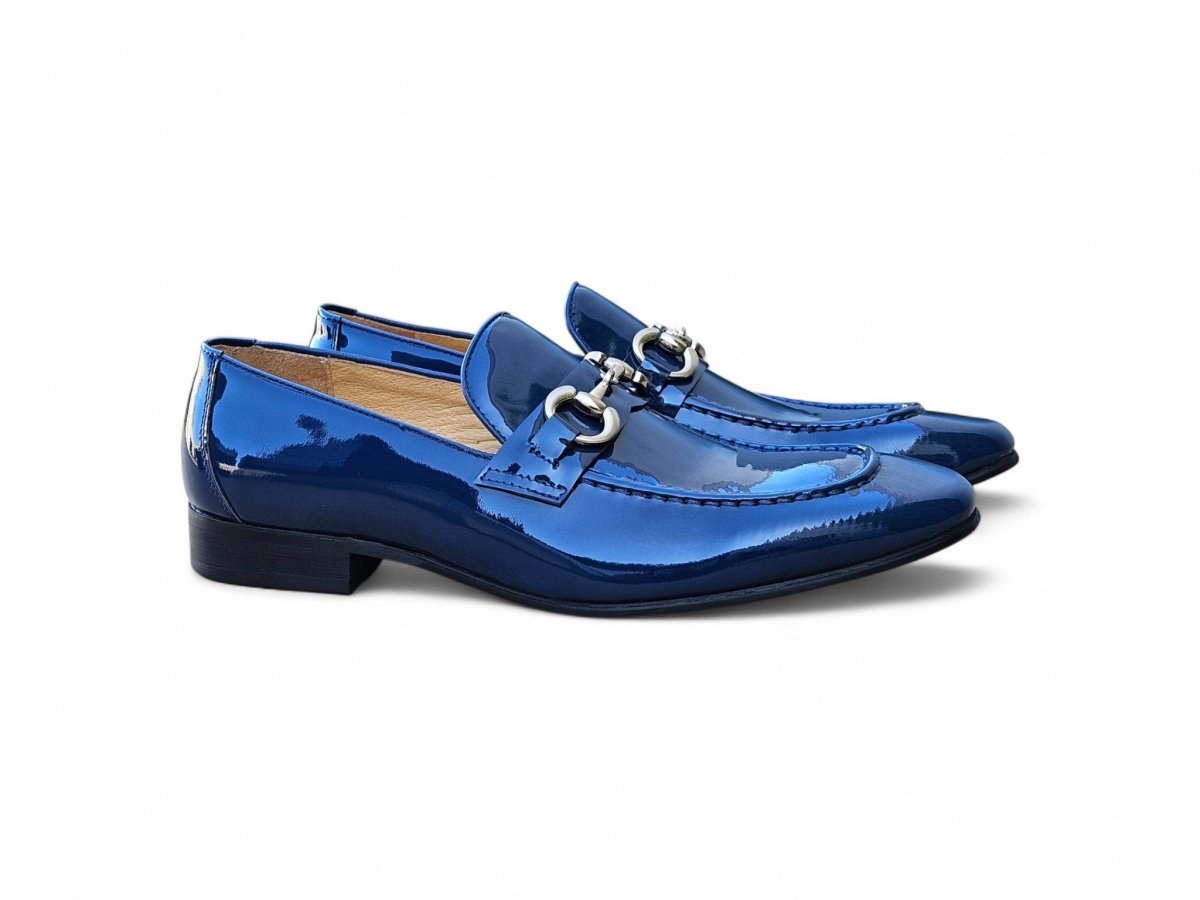 Ks Horse Bit Loafer Patent Leather Classic Ks308 - 101p Shoes by Carrucci Shoes – Don't Panic Shoes