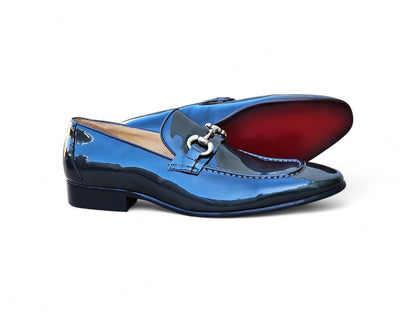 Ks Horse Bit Loafer Patent Leather Classic Ks308 - 101p Shoes by Carrucci Shoes – Don't Panic Shoes