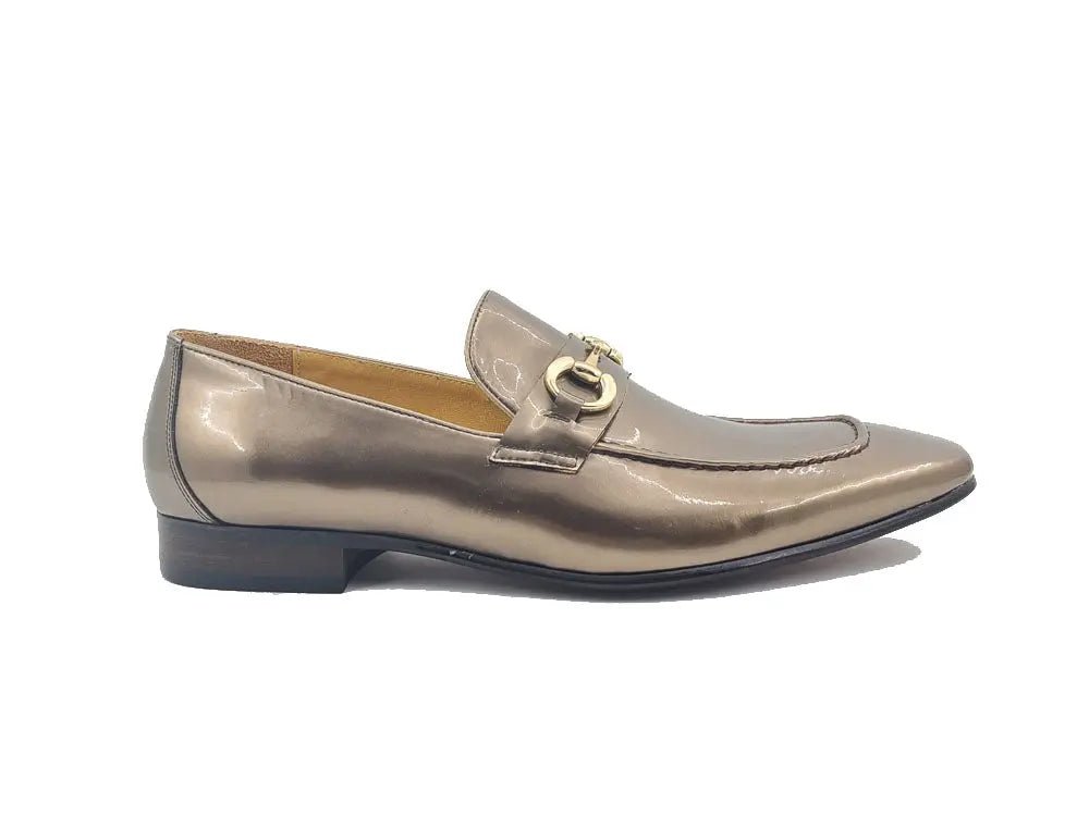 Ks Horse Bit Loafer Patent Leather Classic Ks308 - 101p Shoes by Carrucci Shoes – Don't Panic Shoes