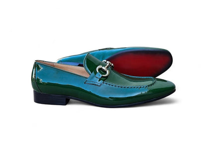 Ks Horse Bit Loafer Patent Leather Classic Ks308 - 101p Shoes by Carrucci Shoes – Don't Panic Shoes