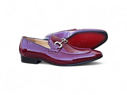 Ks Horse Bit Loafer Patent Leather Classic Ks308 - 101p Shoes by Carrucci Shoes – Don't Panic Shoes