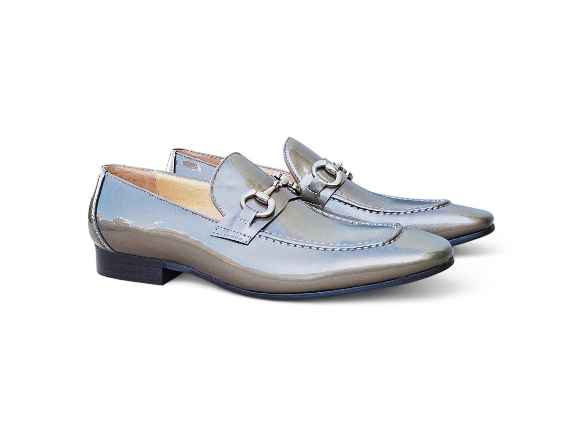 Ks Horse Bit Loafer Patent Leather Classic Ks308 - 101p Shoes by Carrucci Shoes – Don't Panic Shoes
