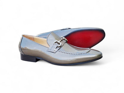 Ks Horse Bit Loafer Patent Leather Classic Ks308 - 101p Shoes by Carrucci Shoes – Don't Panic Shoes