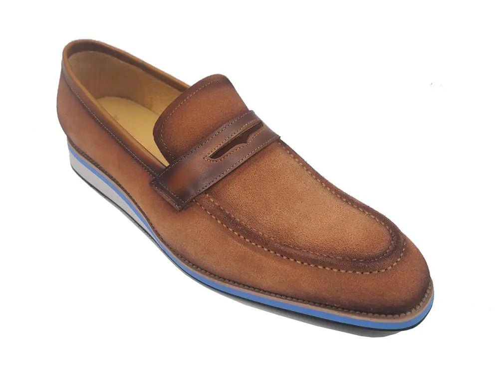 Ks Timeless Luxe Elegant Penny Loafer Suede Ks550 - 01s Shoes by Carrucci Shoes – Don't Panic Shoes