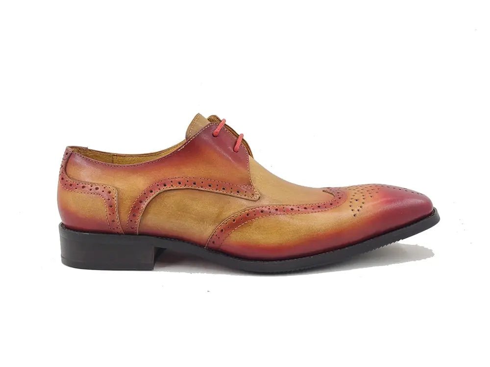 Ks Two Tone Wing Tip Blucher Oxford Calfskin Ks503 - 69t Shoes by Carrucci Shoes – Don't Panic Shoes
