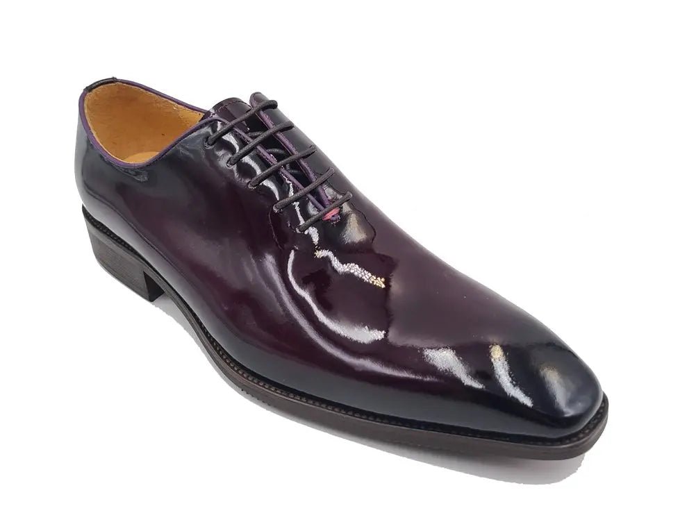 Ks Wholecut Burnished Oxford Patent Leather Ks503 - 101p Shoes by Carrucci Shoes – Don't Panic Shoes