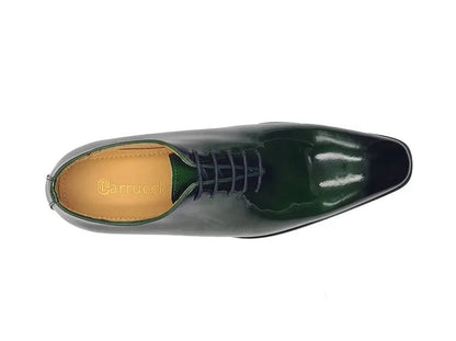 Ks Wholecut Burnished Oxford Patent Leather Ks503 - 101p Shoes by Carrucci Shoes – Don't Panic Shoes