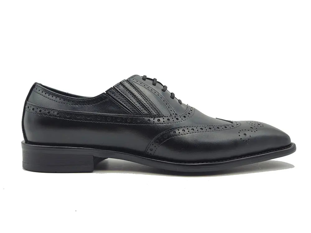 Ks Wingtip Slip On Oxford Classic Leather Ks509 - 18 Shoes by Carrucci Shoes – Don't Panic Shoes
