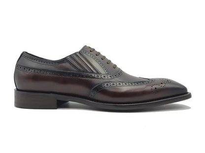 Ks Wingtip Slip On Oxford Classic Leather Ks509 - 18 Shoes by Carrucci Shoes – Don't Panic Shoes