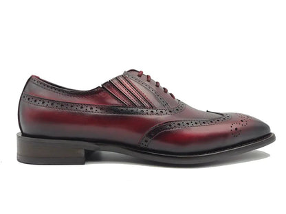 Ks Wingtip Slip On Oxford Classic Leather Ks509 - 18 Shoes by Carrucci Shoes – Don't Panic Shoes