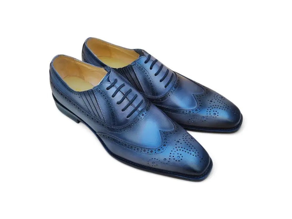 Ks Wingtip Slip On Oxford Classic Leather Ks509 - 18 Shoes by Carrucci Shoes – Don't Panic Shoes