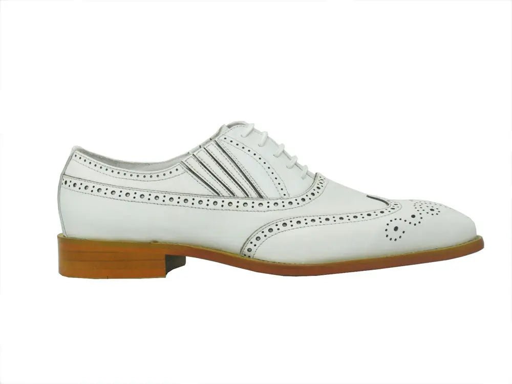 Ks Wingtip Slip On Oxford Classic Leather Ks509 - 18 Shoes by Carrucci Shoes – Don't Panic Shoes