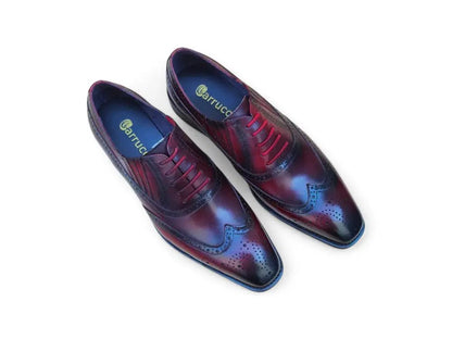 Ks Wingtip Slip On Oxford Classic Leather Ks509 - 18 Shoes by Carrucci Shoes – Don't Panic Shoes