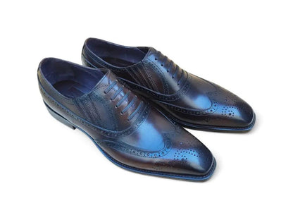 Ks Wingtip Slip On Oxford Classic Leather Ks509 - 18 Shoes by Carrucci Shoes – Don't Panic Shoes