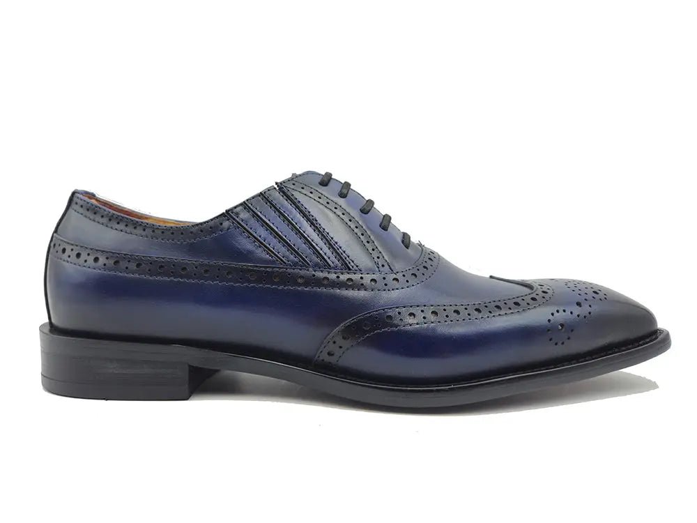 Ks Wingtip Slip On Oxford Classic Leather Ks509 - 18 Shoes by Carrucci Shoes – Don't Panic Shoes