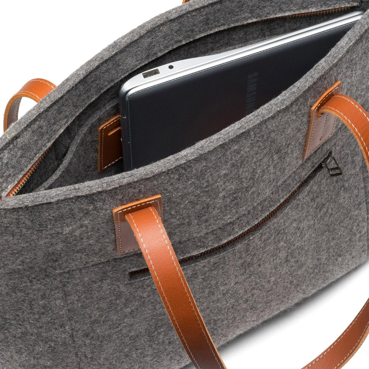 Kyrgies Handmade Wool And Leather Tote Sustainable Artisan Travel Shoulder Bag Everyday Carry Tote by Kyrgies – Don't Panic Shoes