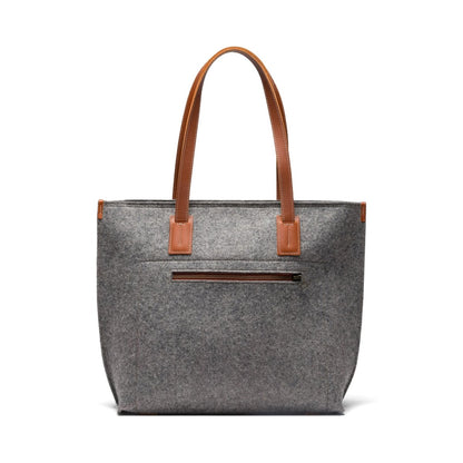 Kyrgies Handmade Wool And Leather Tote Sustainable Artisan Travel Shoulder Bag Everyday Carry Tote by Kyrgies – Don't Panic Shoes