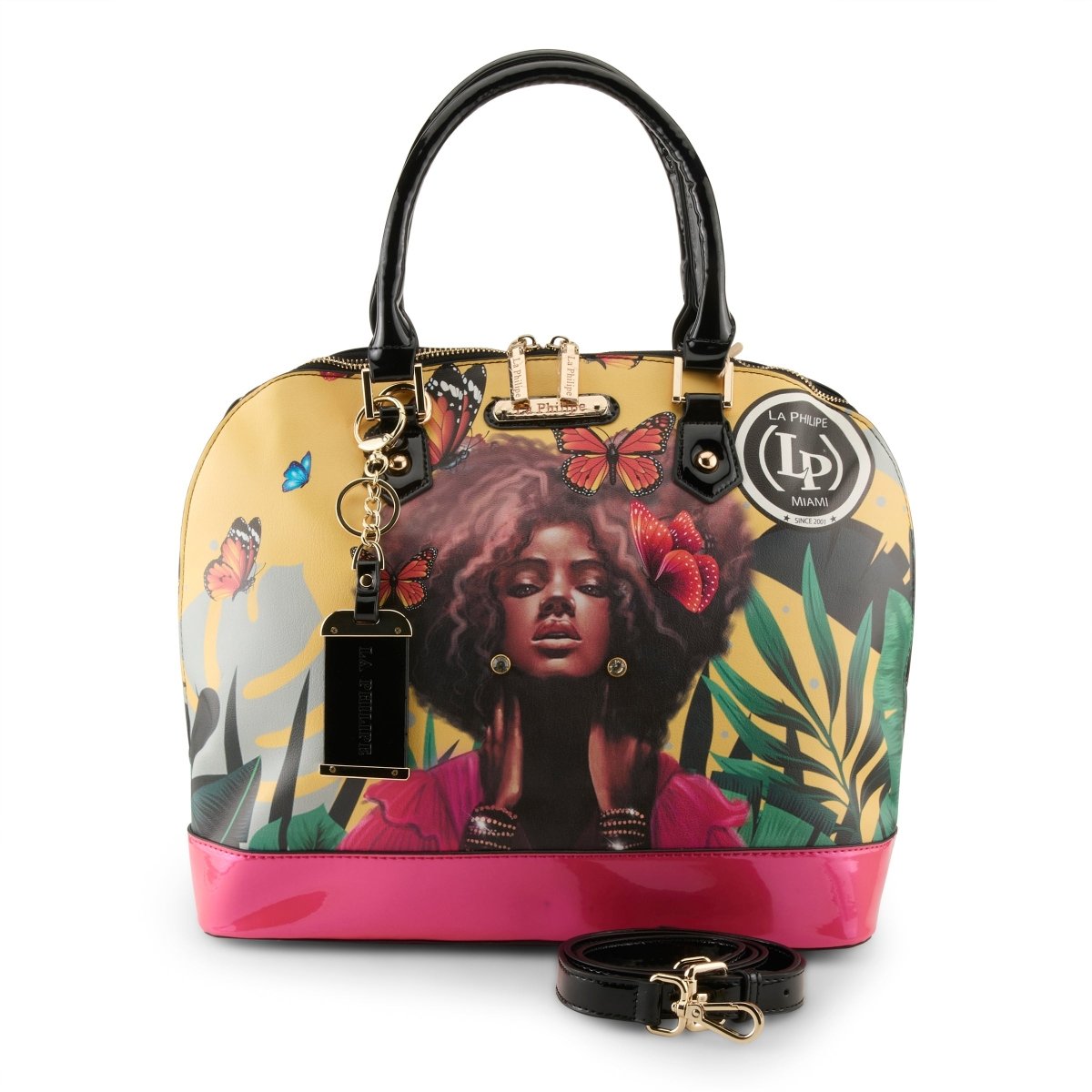 La Philipe Butterfly Fly Handbag Oval Women’S Leather Yellow Lp1027 12 Handbags by La Philipe – Don't Panic Shoes