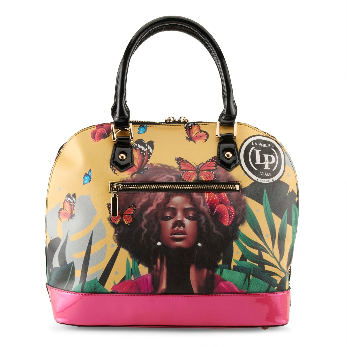 La Philipe Butterfly Fly Handbag Oval Women’S Leather Yellow Lp1027 12 Handbags by La Philipe – Don't Panic Shoes