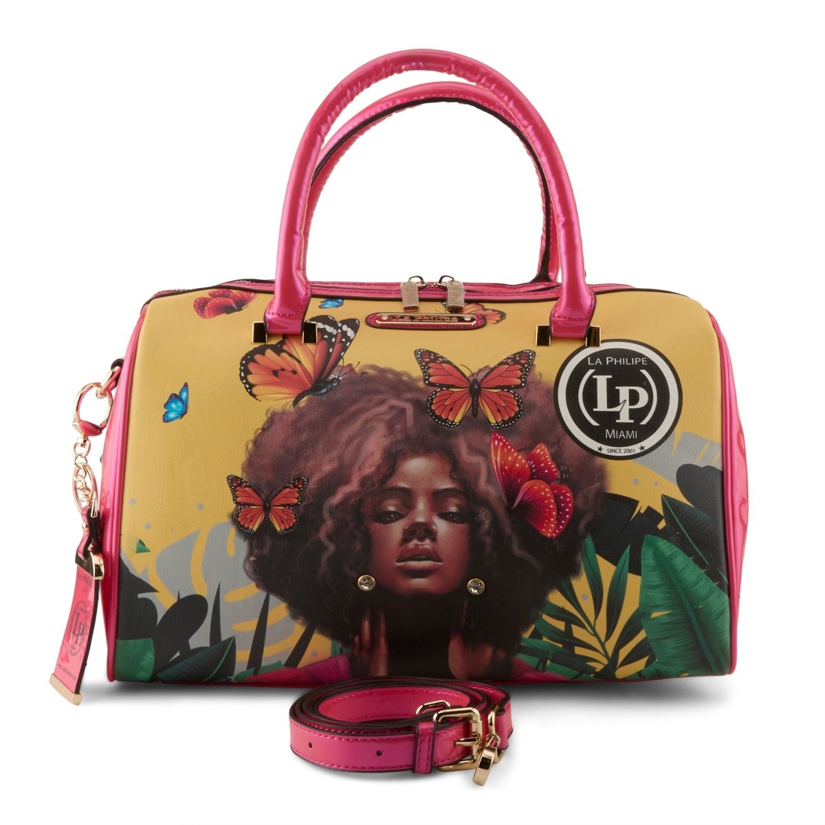La Philipe Lp1020 12 Butterfly Fly Handbag Classic Yellow Leather Handbags by La Philipe – Don't Panic Shoes